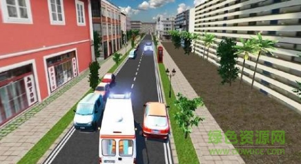 3d救护车模拟游戏(City Ambulance Rescue Duty) v1.3 安卓汉化版0