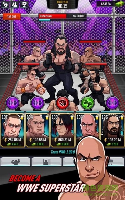 wwe狂热摔跤内购正式版(WWE Tap) v0.2.6 安卓版3