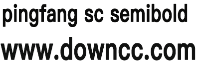 pingfang sc semibold字体 pingfang sc semibold