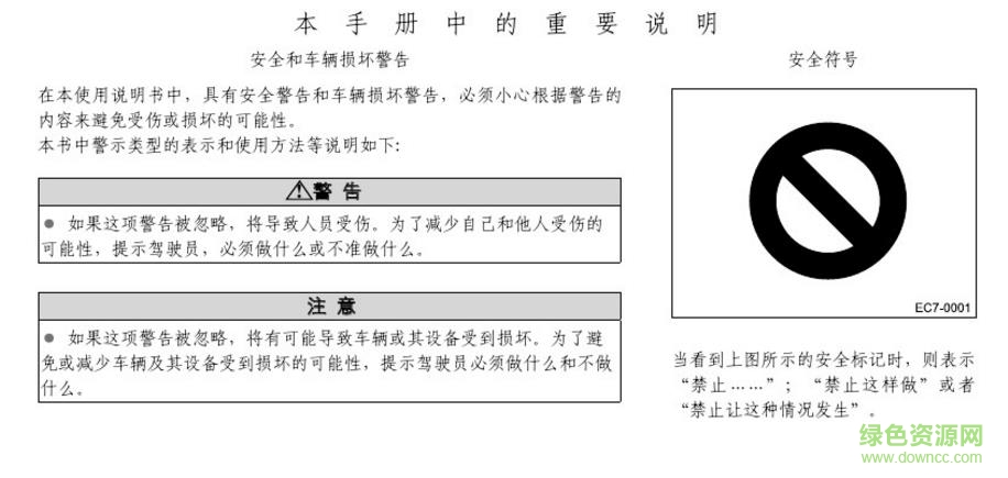 帝豪ec7使用说明书 电子版2