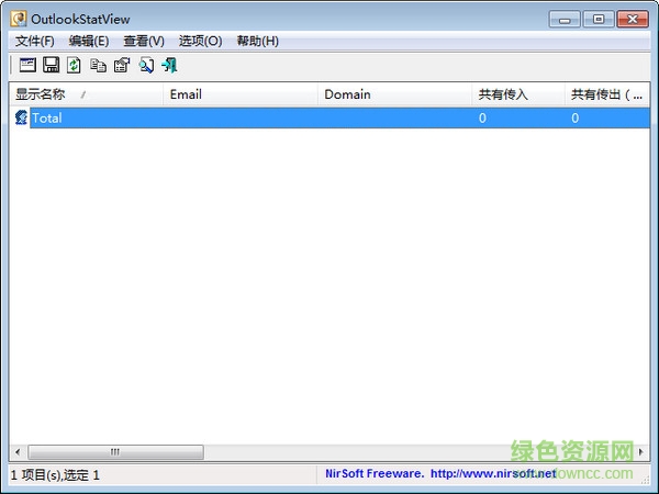 OutlookStatView(邮件统计软件) v2.93 英文绿色免费版0