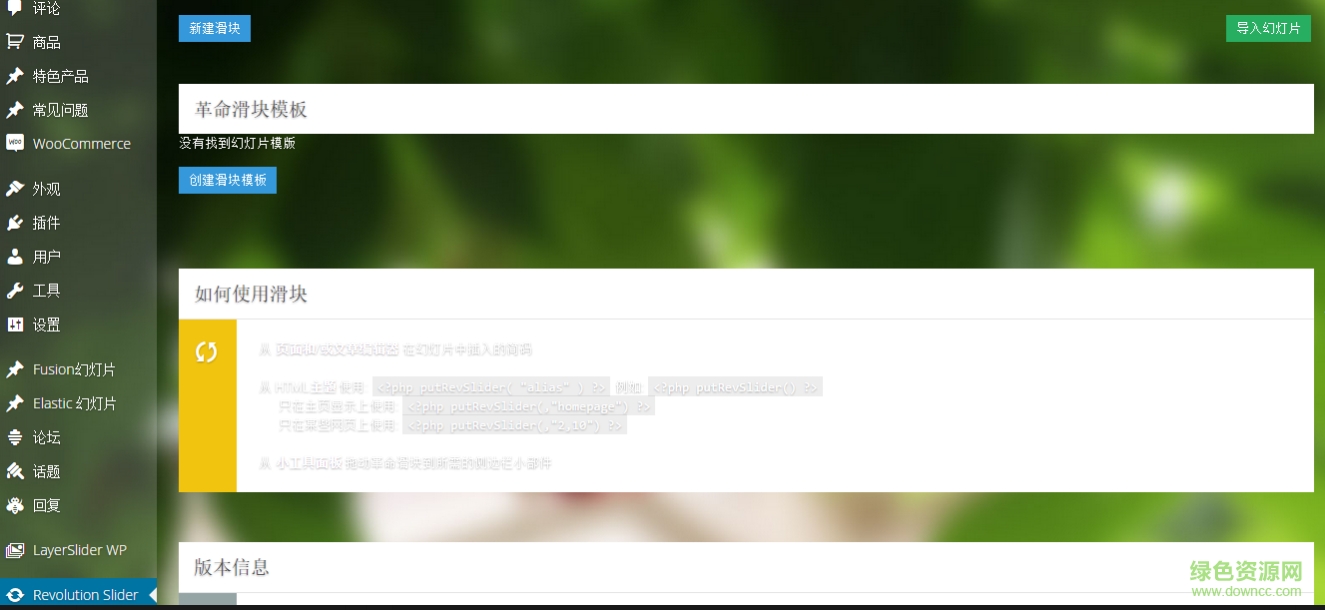 Slider Revolution幻灯片插件中文汉化版 v5.4.5.1 最新版0