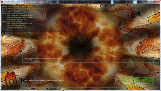 furmark1.9.2绿色版(GPU显卡性能测试软件) 汉化版1