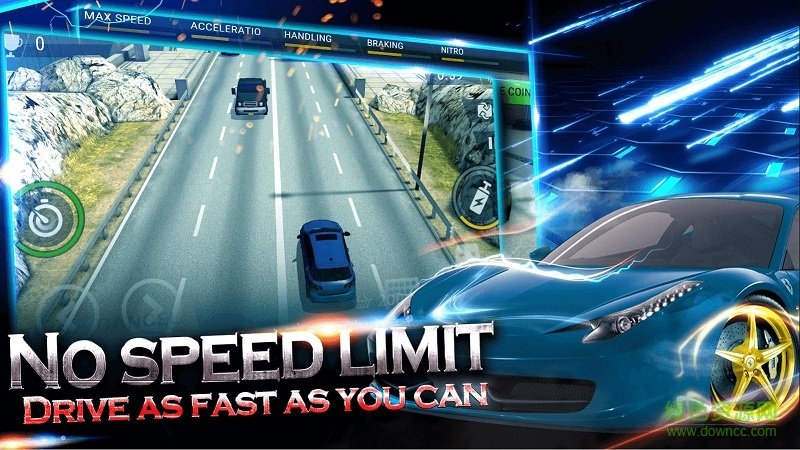 超级跑车公路赛无限金币抽奖票版(Ultra Highway Racing) v1.0 安卓版3