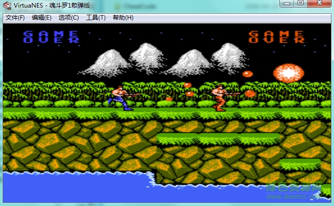 魂斗罗散弹加强版nes 1