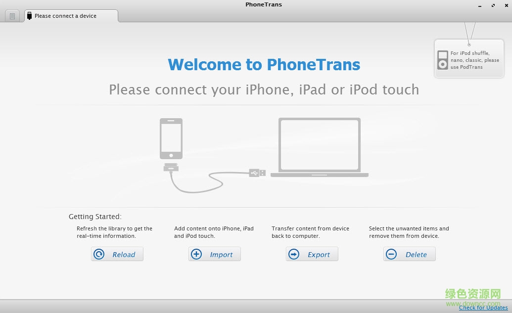 PhoneTrans(ios设备文件传输工具) v4.7.5 绿色版0