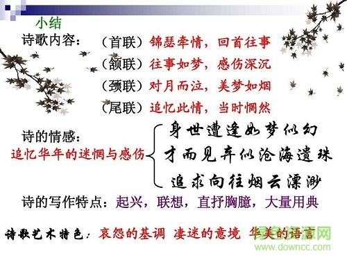 锦瑟公开课ppt课件 1