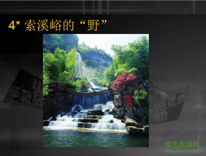 索溪峪的野教案 完美版1