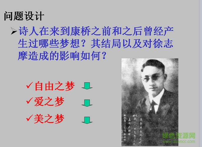 再别康桥ppt课件模板 1