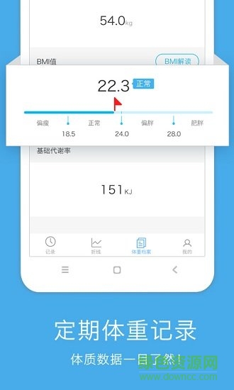 手机体重记录软件(标准体重记录) v1.3 安卓版2