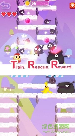 小黄鸡跳一跳游戏(JumjumFly Rogue Edition) v1.03 安卓版2