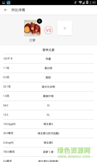 食物热量库 v2.6.2.1 安卓版3