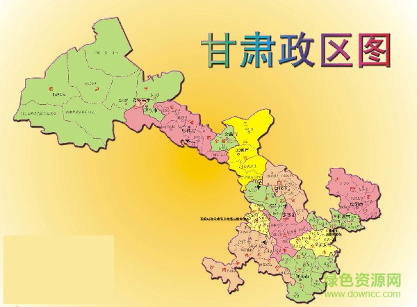 甘肃地图全图高清版 甘肃地图高清版大图