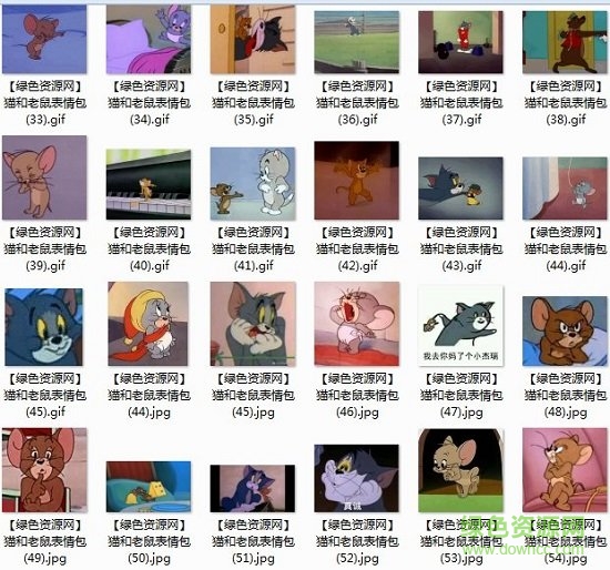 猫和老鼠搞笑表情包gif 系列完整版2