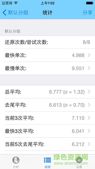 dctimer魔方计时器app v1.4 安卓最新版本0