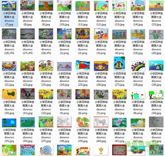 四年级美术画画100图片大全 0