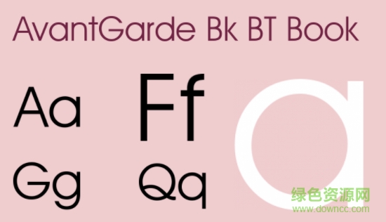 avantgarde bk bt字体 avantgarde bk bt 常规