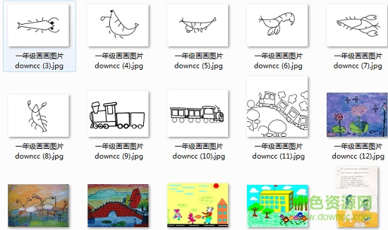 小学一年级美术画画图片大全简单漂亮 0