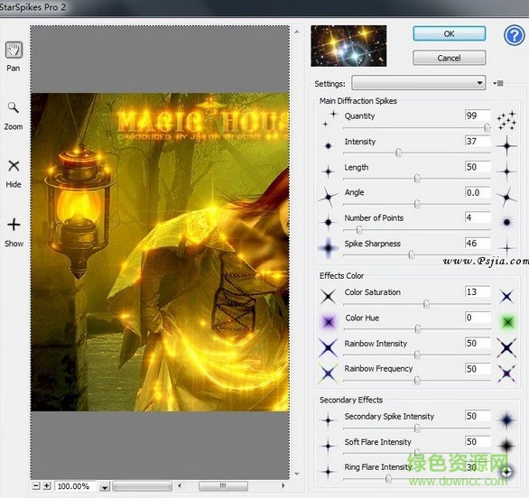ps星芒滤镜插件(starspikes pro) 无限制永久免费版0