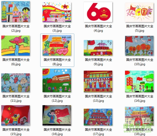 国庆儿童画画大全简单漂亮 35张0