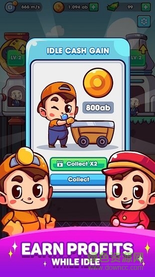 闲置黄金矿工矿山大亨中文(idle gold miner) v1.1.5 安卓版3