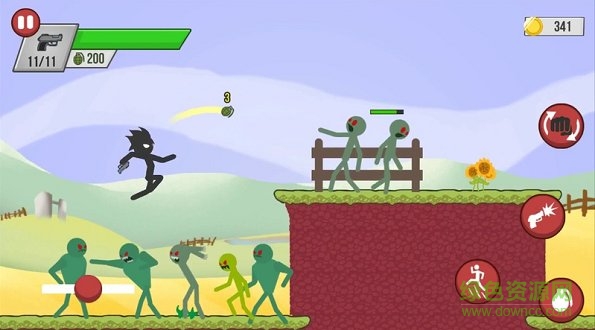 火柴人僵尸射击最新正式版 v1.2.4 安卓无限金币钻石版0