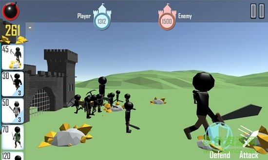 火柴人战争3d无限金币 v1.09 安卓中文版2
