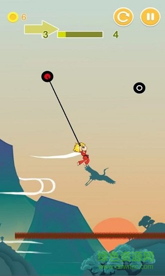 超级绳索飞人中文版 v2.0 安卓版2