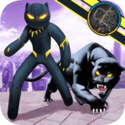 黑豹火柴人绳索英雄手游