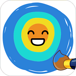 圈圈涂色画color joy