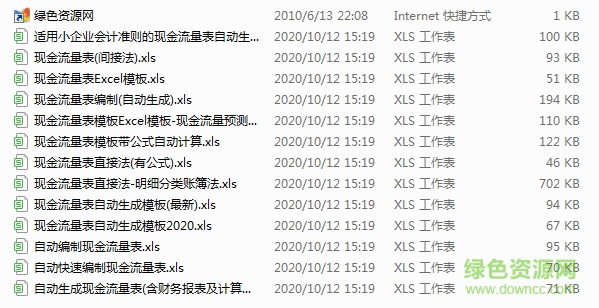 现金流量表模板2021