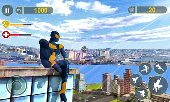 忍者绳索英雄正版(Rope Frog Ninja Hero) v1.1.1 安卓版0