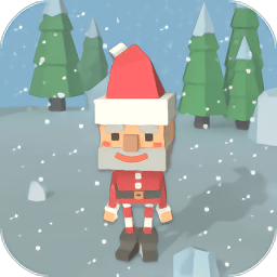 像素圣诞老人跳高高游戏
