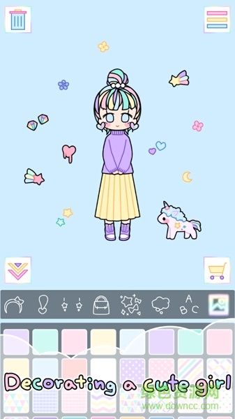 五彩少女换装游戏(粉彩女孩) v2.7.0 安卓版2