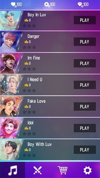 BTS魔法钢琴游戏(BTS Magic Piano) v1.0.2 安卓版1