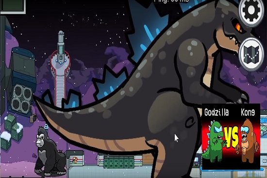 太空狼人哥斯拉大战金刚模式(Among Us Kong vs Godzilla Imposter Role Mod) v1.0 安卓版1