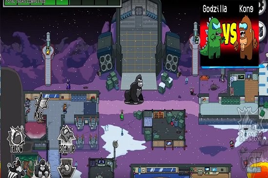 太空狼人哥斯拉大战金刚模式(Among Us Kong vs Godzilla Imposter Role Mod) v1.0 安卓版2