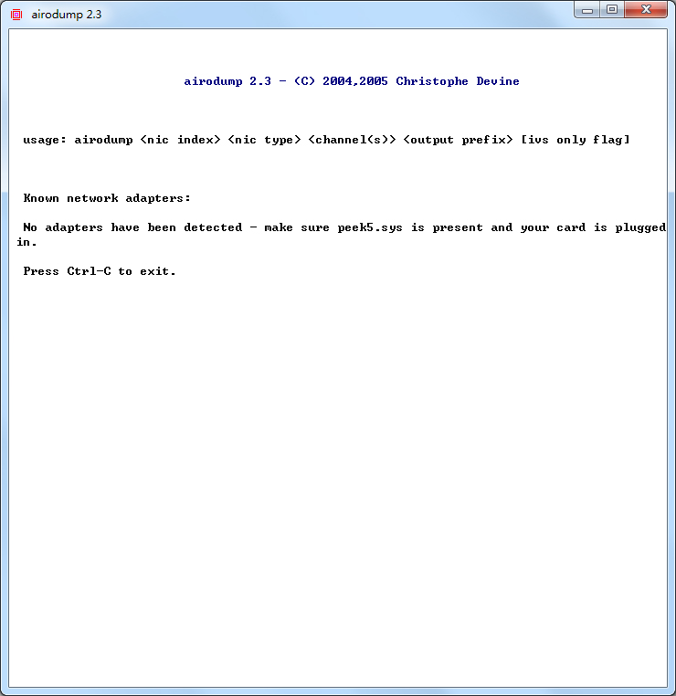 airodump(抓包工具) v2.3 最新版0