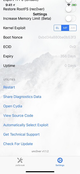 unc0ver越狱工具 v8.0.2 最新中文版2