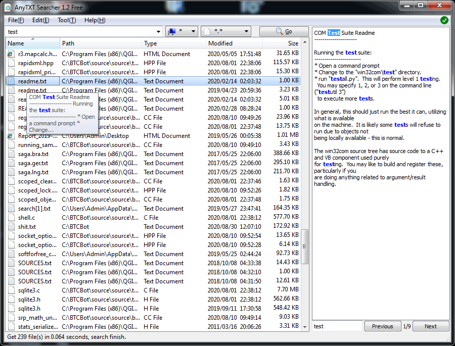 AnyTXT Searcher软件 v1.3.1168 官方版0