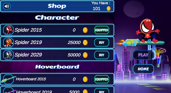 滑板蜘蛛侠手游 v0.1 安卓版2