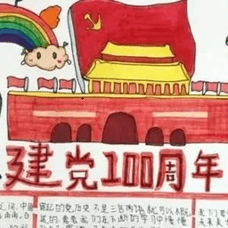 建党100周年优秀手抄报模板