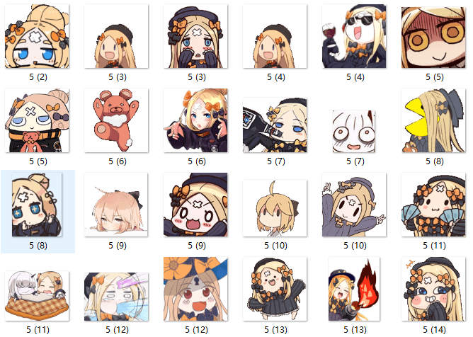 fgo阿比盖尔表情包 高清版0