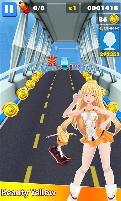 地铁美女跑酷手游 v1.0.1 安卓版1