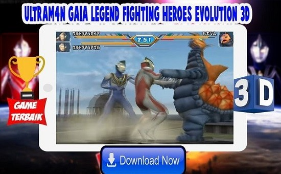 盖亚奥特曼格斗进化手游(Ultrafighter : Gaia Legend Fighting Heroes Evolution 3D) v1.1 安卓版2