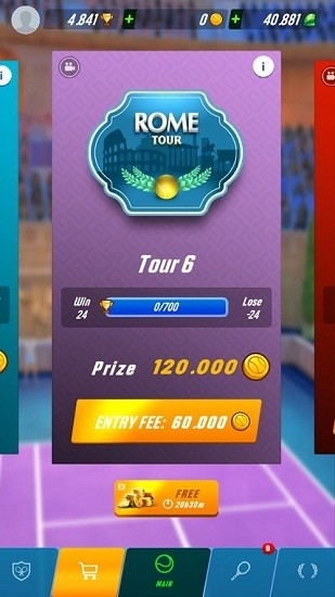 网球碰撞3D v1.0.0 安卓版1