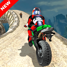 山顶自行车特技驾驶