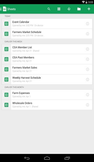 google sheets apk v1.21.322.01.40 安卓版0