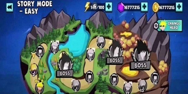 火柴忍者战争无限宝石版 v2.7 安卓版0