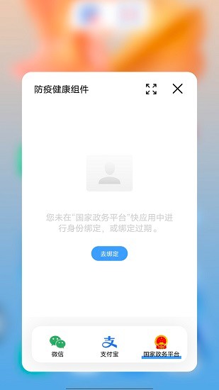 防疫健康码桌面组件 v1.0.0.0 安卓版1